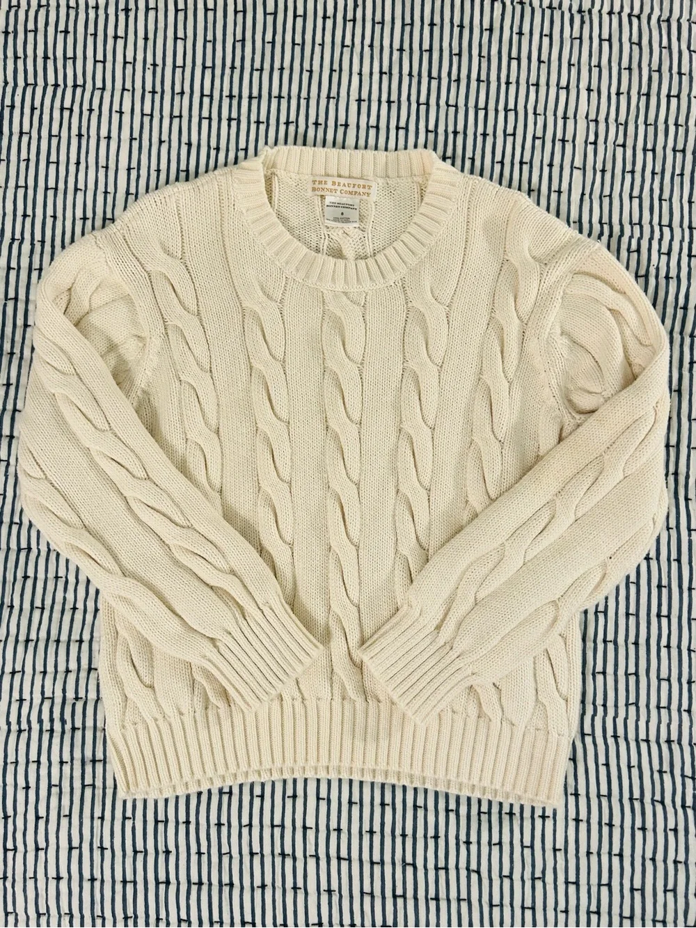 Beaufort Bonnet Cable Knit Sweater size 8